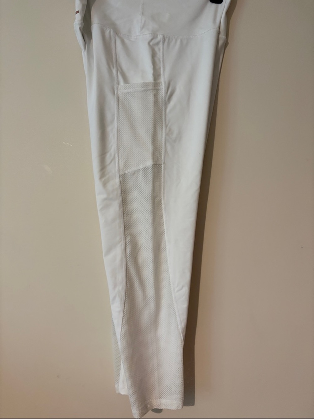 Aerie leggings 7/8 pants Chill Play Move white mesh pocket XL long like New